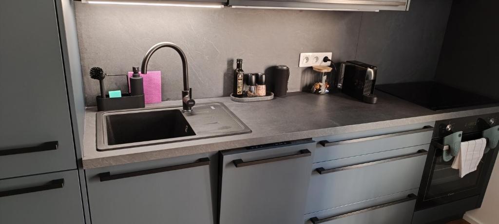 Kuchyň nebo kuchyňský kout v ubytování Apartmán Nely