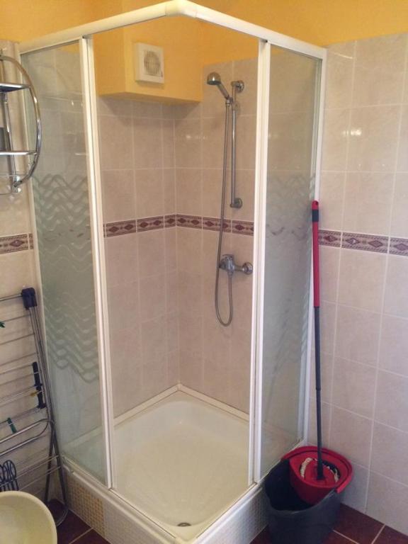 Koupelna v ubytování Rubint Apartman