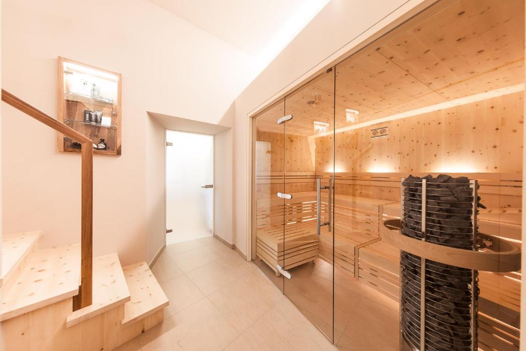 Koupelna v ubytování Romantik Hotel Jagdhof