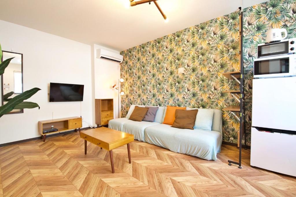 Kuchyň nebo kuchyňský kout v ubytování Clomtown ishigaki