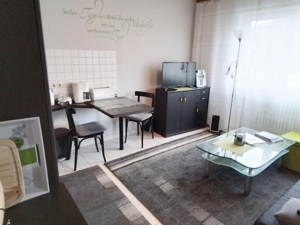 Kuchyň nebo kuchyňský kout v ubytování Ferienwohnung Ehret