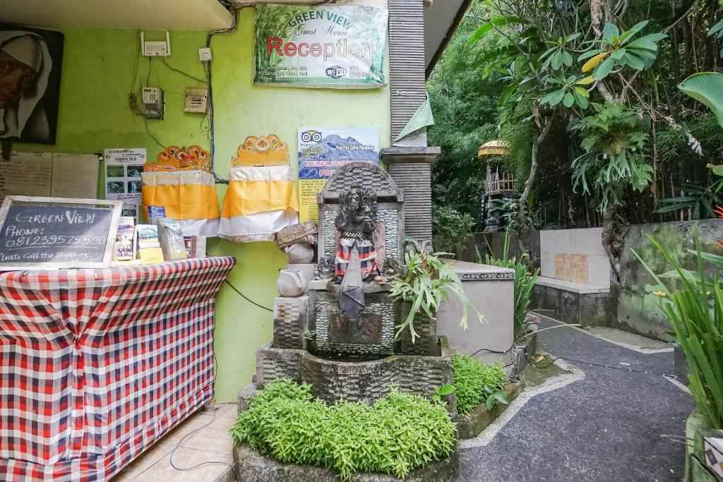 Zahrada ubytování Green View Ubud Hostel Bali