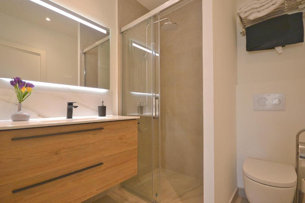 Koupelna v ubytování Villa Bambu