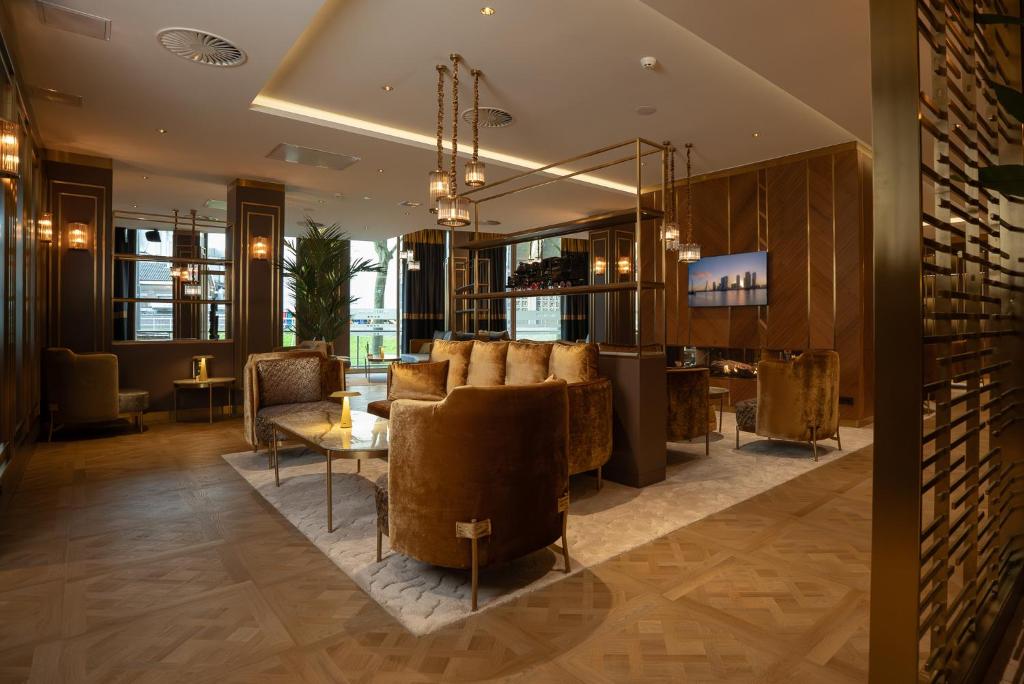 Posezení v ubytování ART Hotel Rotterdam-Fully Renovated