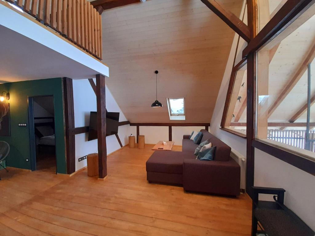 Posezení v ubytování Residence Stálkov Česká Kanada