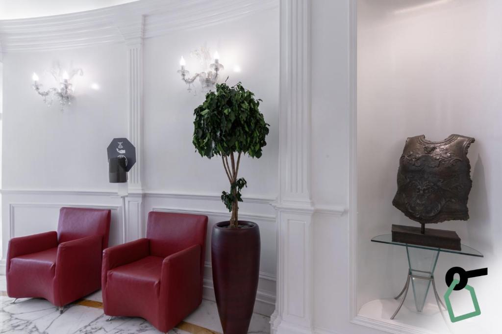 Posezení v ubytování HOTIDAY Room Collection - Roma Porta Pia