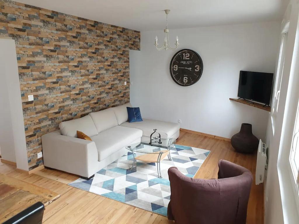 TV a/nebo společenská místnost v ubytování GL18 gîte Baie de Somme 100m de la plage