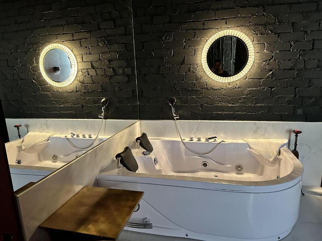 Koupelna v ubytování Hotel Nika 2