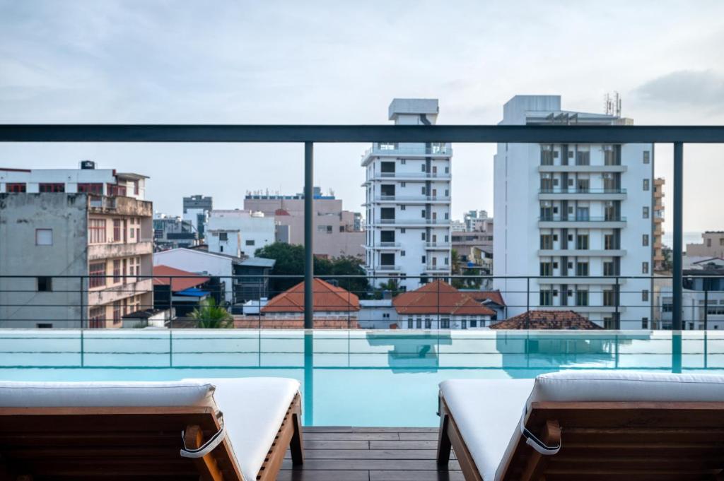 Balkón nebo terasa v ubytování Taprobane House