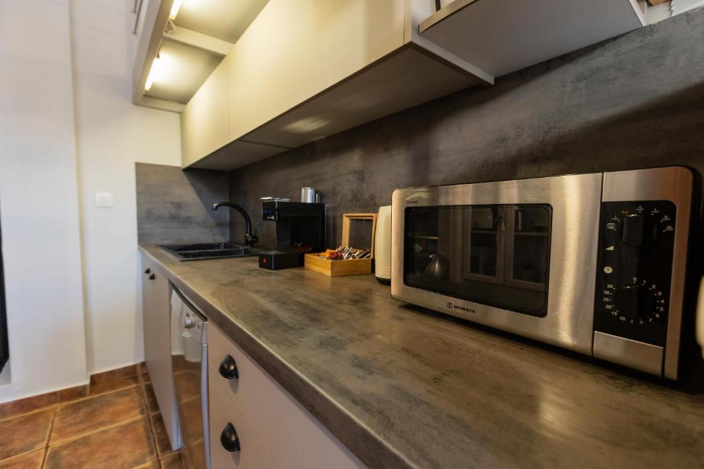 Kuchyň nebo kuchyňský kout v ubytování Lepanto Xenia Apartments 1F