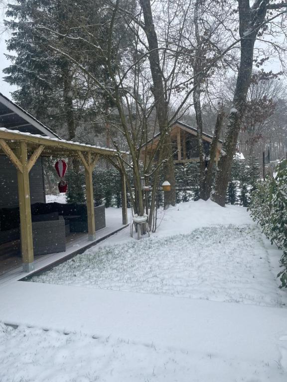Chalet Sint-Hubertus Du Bois v zimě
