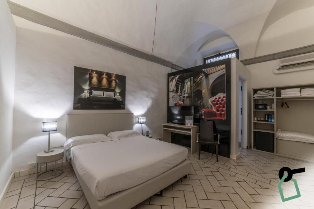 Kuchyň nebo kuchyňský kout v ubytování Hotiday Room Collection - Firenze Ghibellina