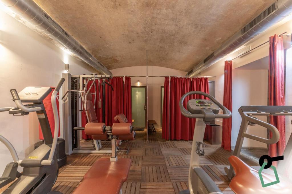 Fitness centrum a/nebo fitness zařízení v ubytování Hotiday Room Collection - Firenze Ghibellina