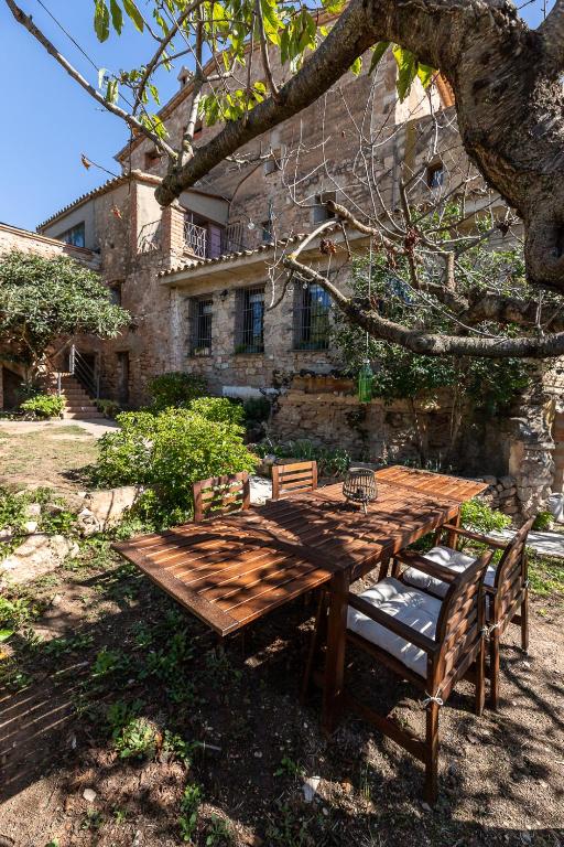Zahrada ubytování Masia Aubareda