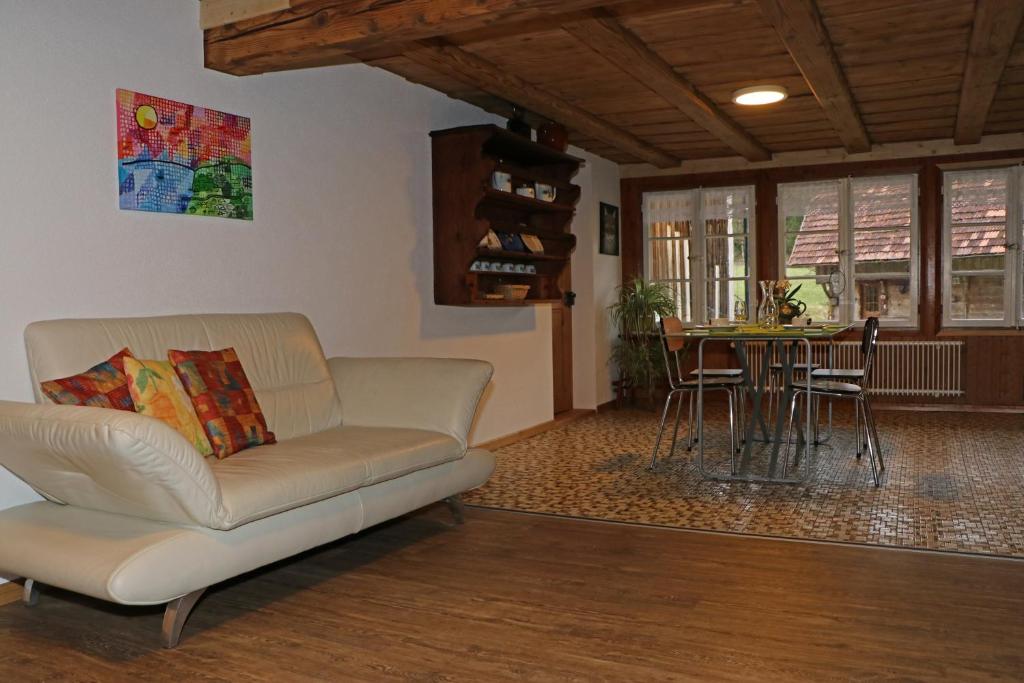 Posezení v ubytování Emmental Ferien