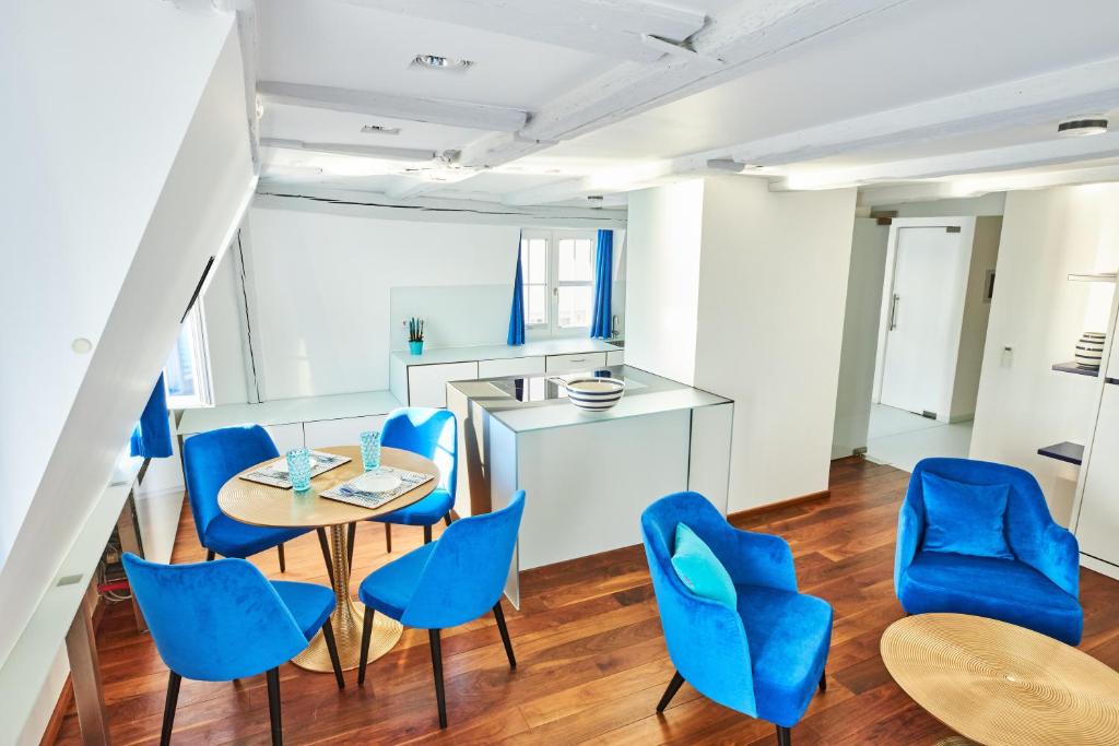 Kuchyň nebo kuchyňský kout v ubytování Hotel Max am See