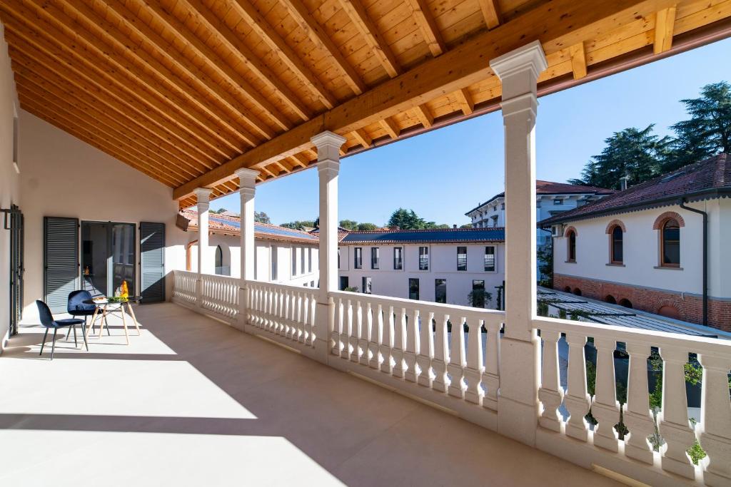 En balkong eller terrasse på VIA VITTORIO VENETO 468 CHIARI