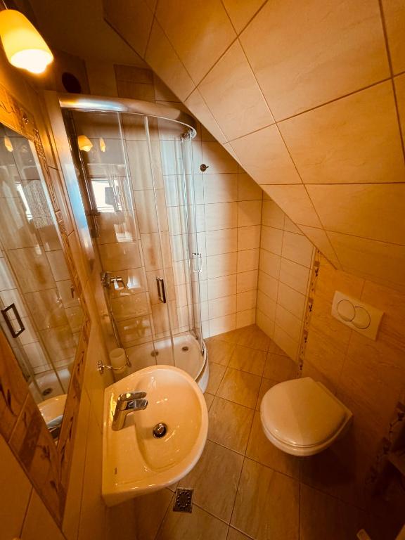 Kúpeľňa v ubytovaní Bacówka Na Bundówkach