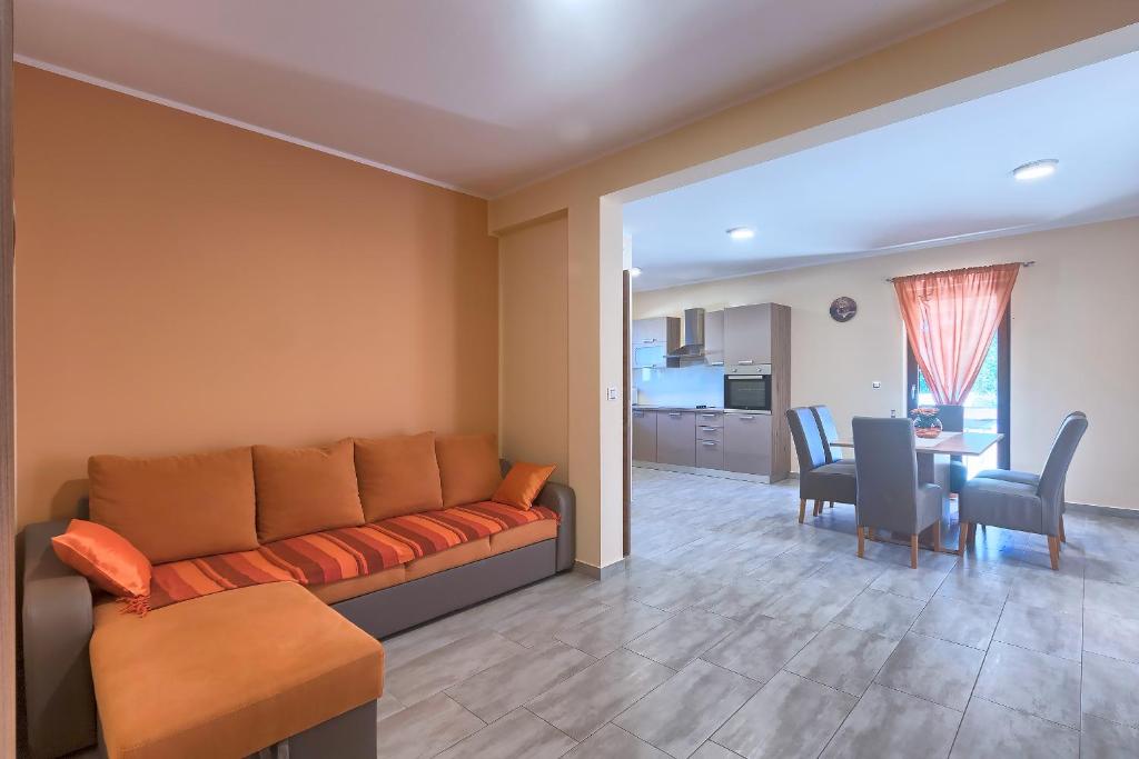 Posezení v ubytování Villa Amber