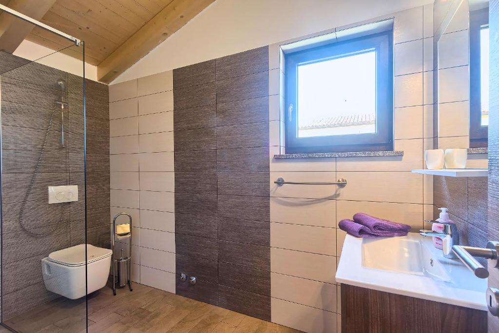 Koupelna v ubytování Villa Amber
