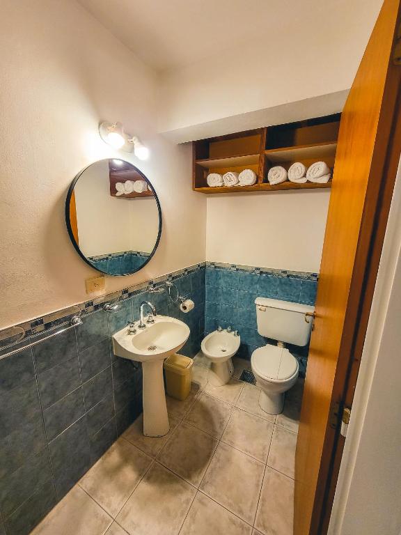Koupelna v ubytování Cabaña Oasis