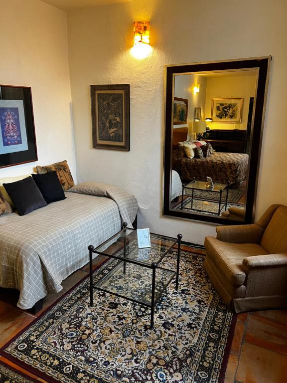 Posezení v ubytování Casa Tlaquepaque