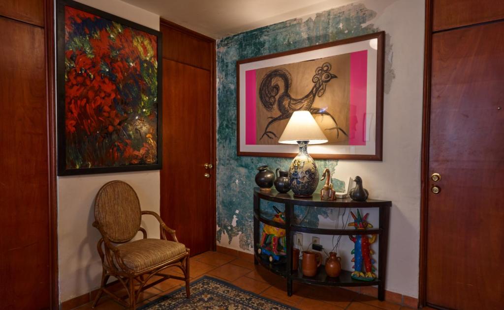 Posezení v ubytování Casa Tlaquepaque