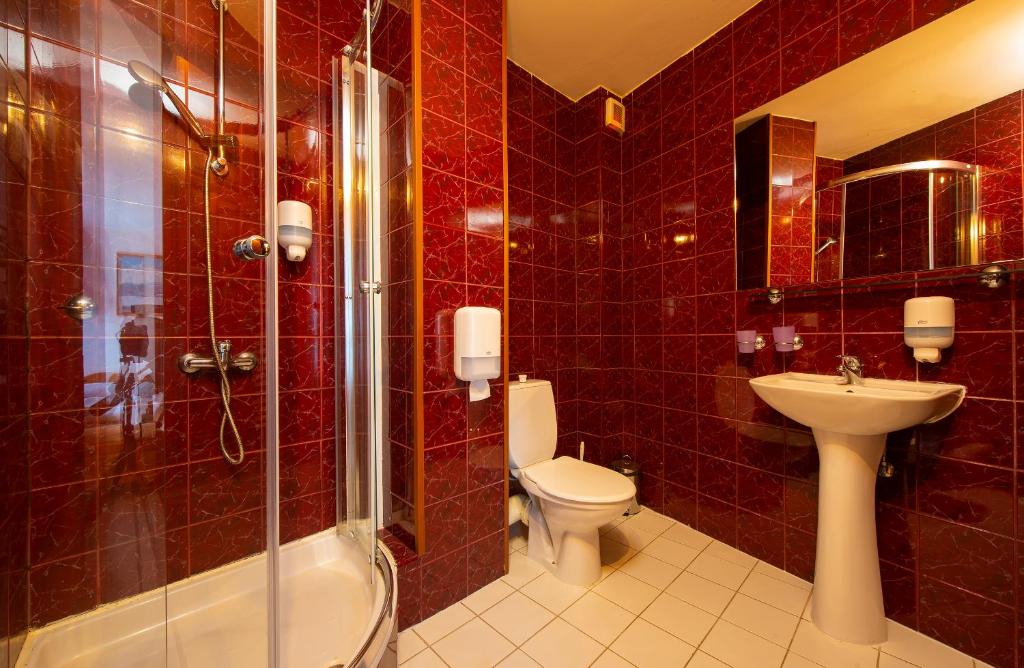 A bathroom at Wellness Vila Astra