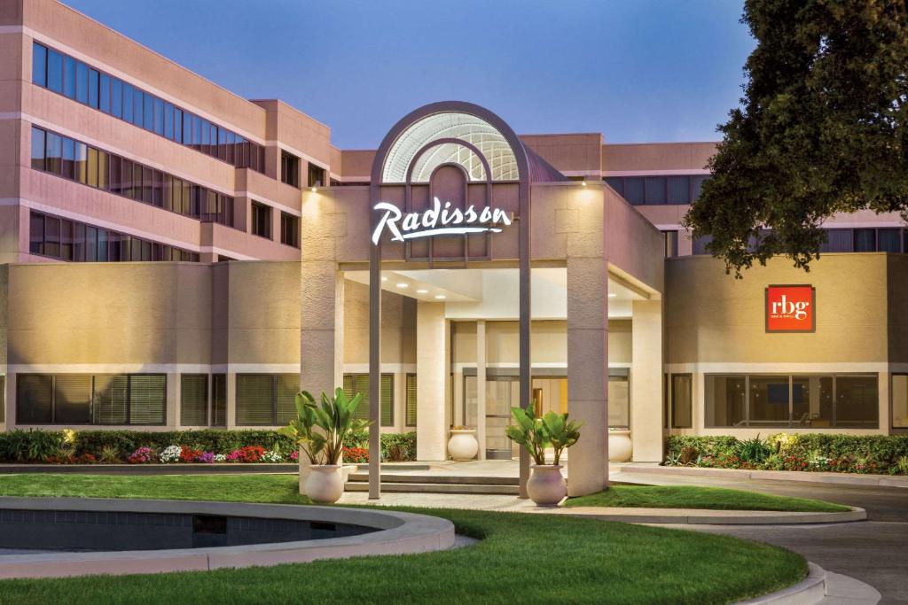 a rendering of a building with a hotel at Radisson Hotel Sunnyvale - Silicon Valley in Sunnyvale