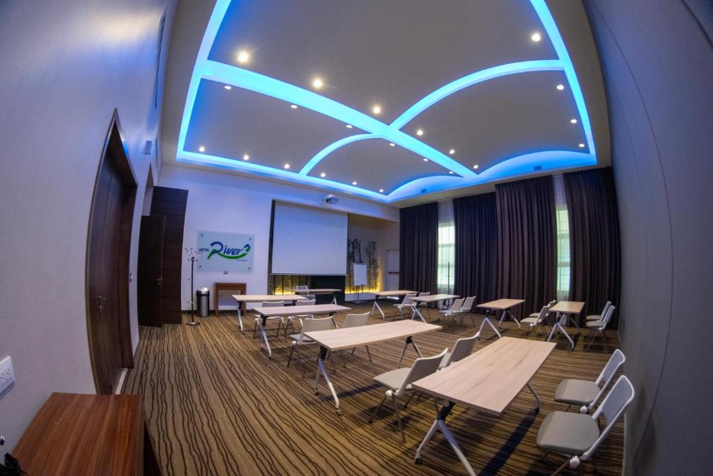 Posezení v ubytování Hotel River Poliforum