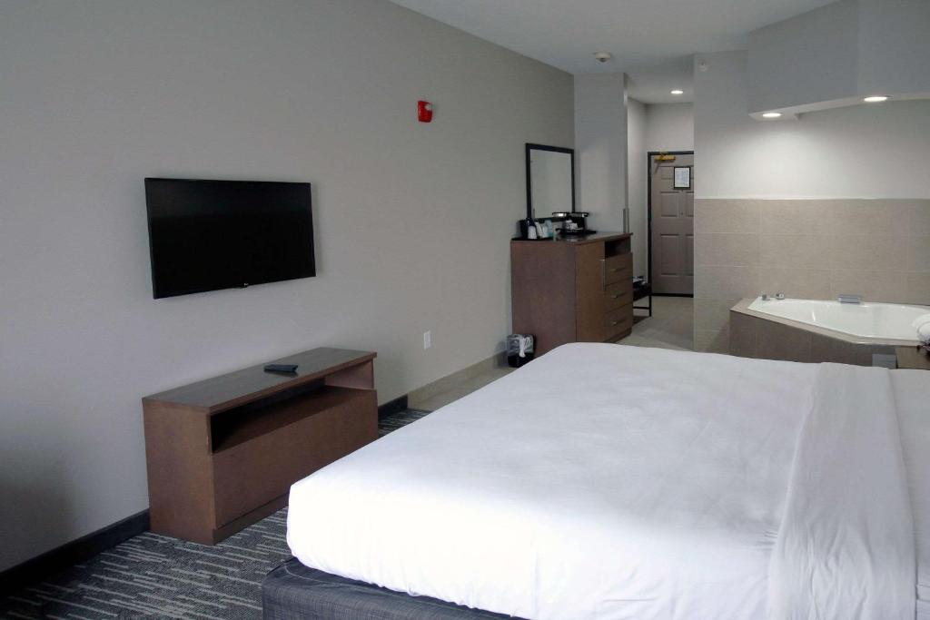 Ein Bett oder Betten in einem Zimmer der Unterkunft Country Inn &amp; Suites by Radisson, Council Bluffs, IA