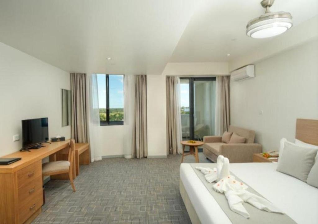Sjónvarps- og/eða afþreyingartæki á Nalagi Hotel