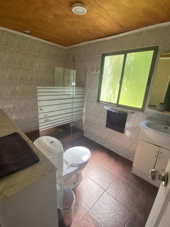 Koupelna v ubytování El Fogon de Rio Claro