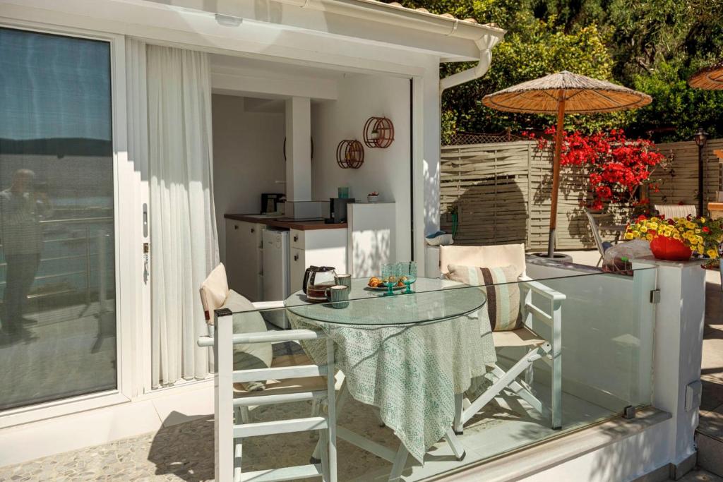 A patio or other outdoor area at Napoleon On The Beach