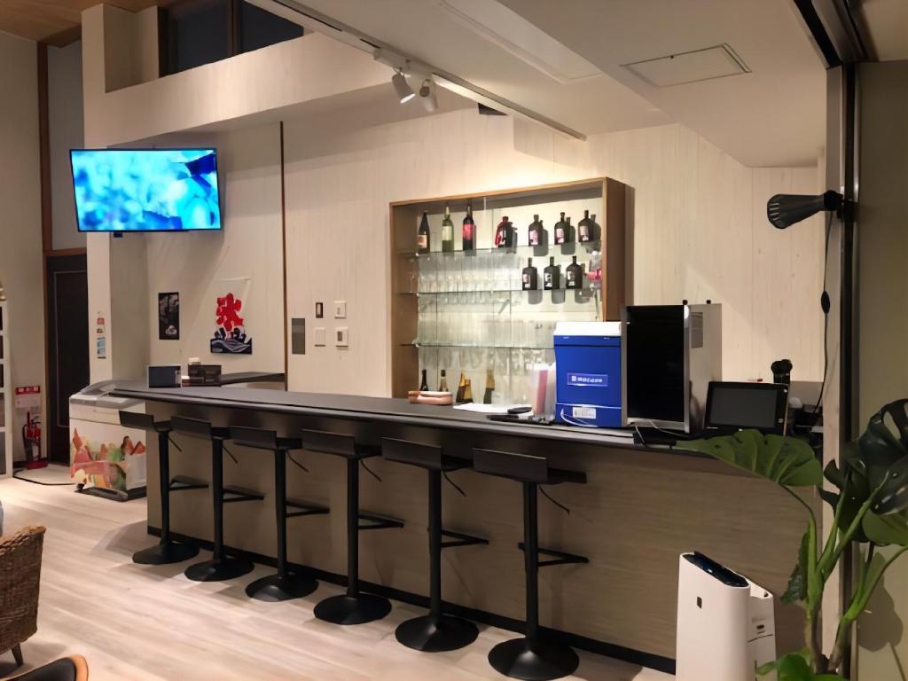Lounge nebo bar v ubytování LiVEMAX RESORT Kyotango Sea Front