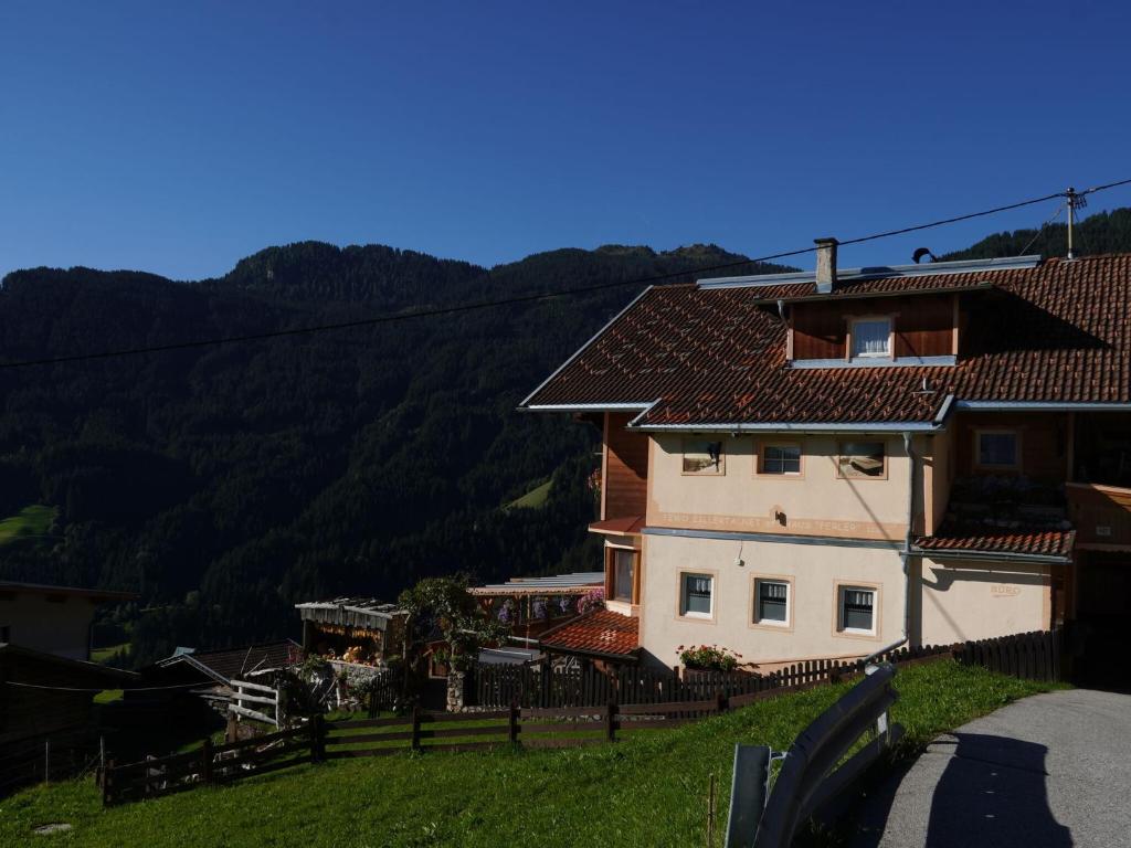 a house on the side of a hill at Group Holiday Home in Hippach with dreamy views in Hippach