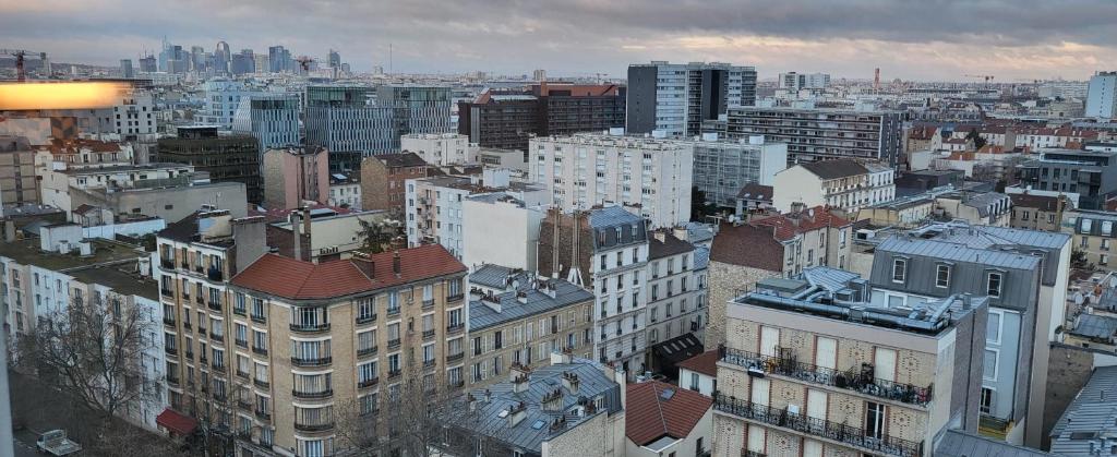 an aerial view of a city with tall buildings at LOGEMENT CLICHY in Clichy