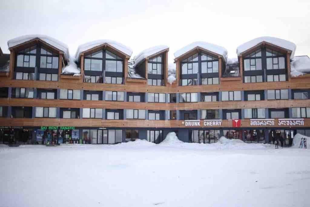 New Gudauri, Building: Block 4, Near Gondola ski elevator v zimě