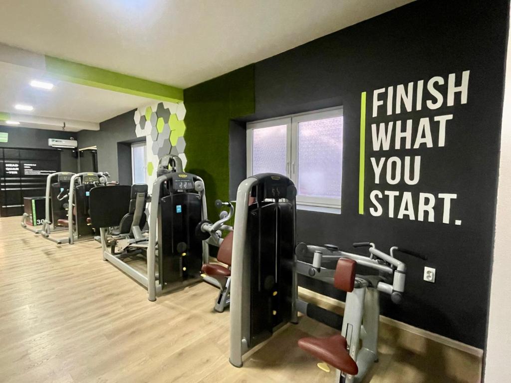Fitness centrum a/nebo fitness zařízení v ubytování Duplex Oasis Ada