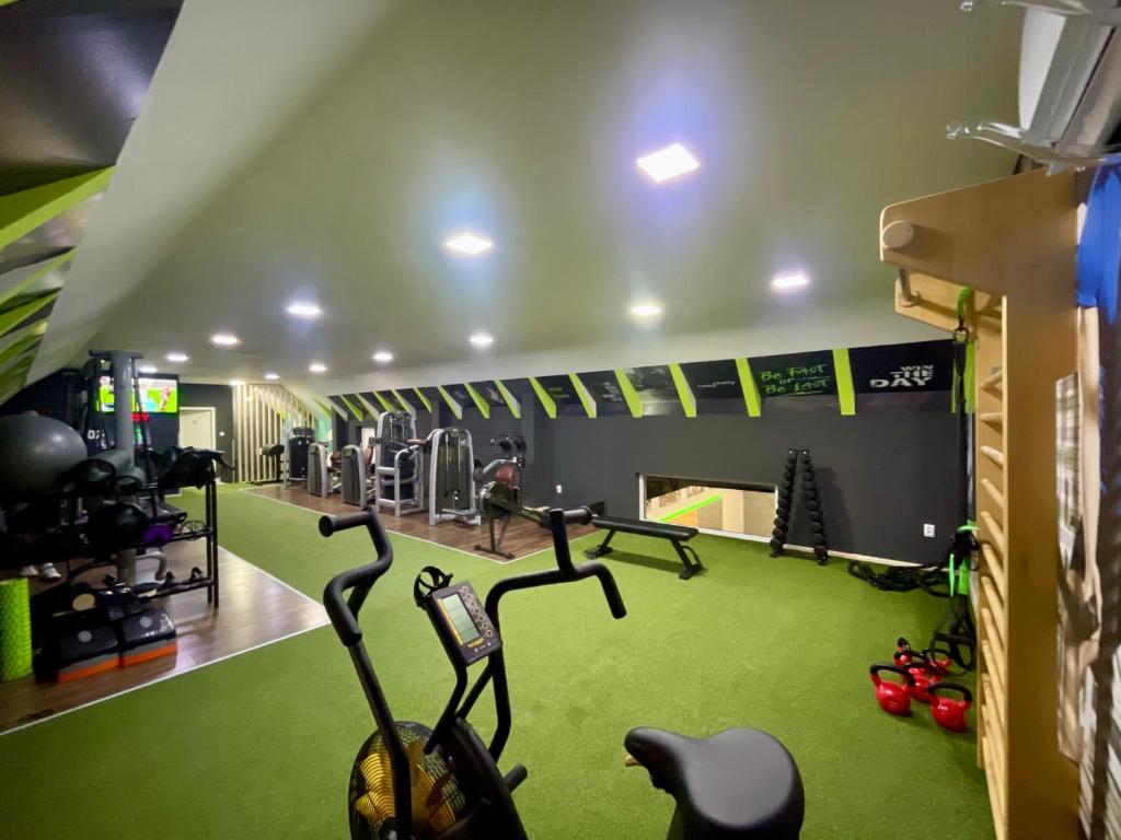 Fitness centrum a/nebo fitness zařízení v ubytování Duplex Oasis Ada