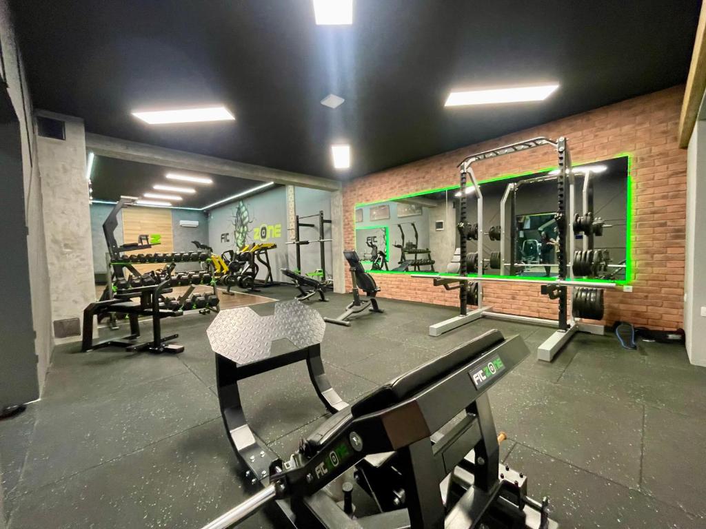Fitness centrum a/nebo fitness zařízení v ubytování Duplex Oasis Ada