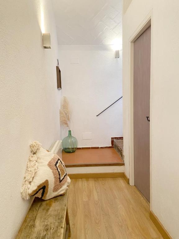 A bed or beds in a room at Ecoturisme Mas Ribas
