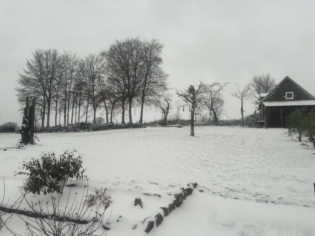 Ferme de Noyes v zimě
