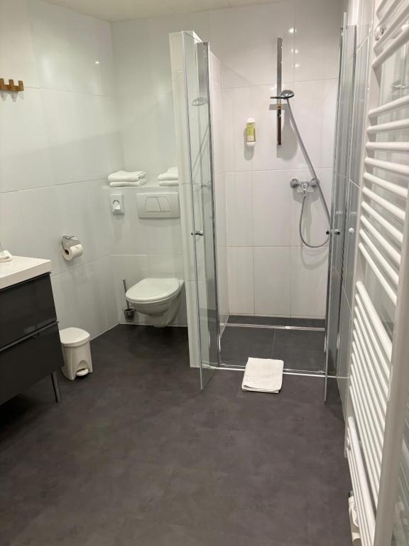 Koupelna v ubytování B & B Gmeineck