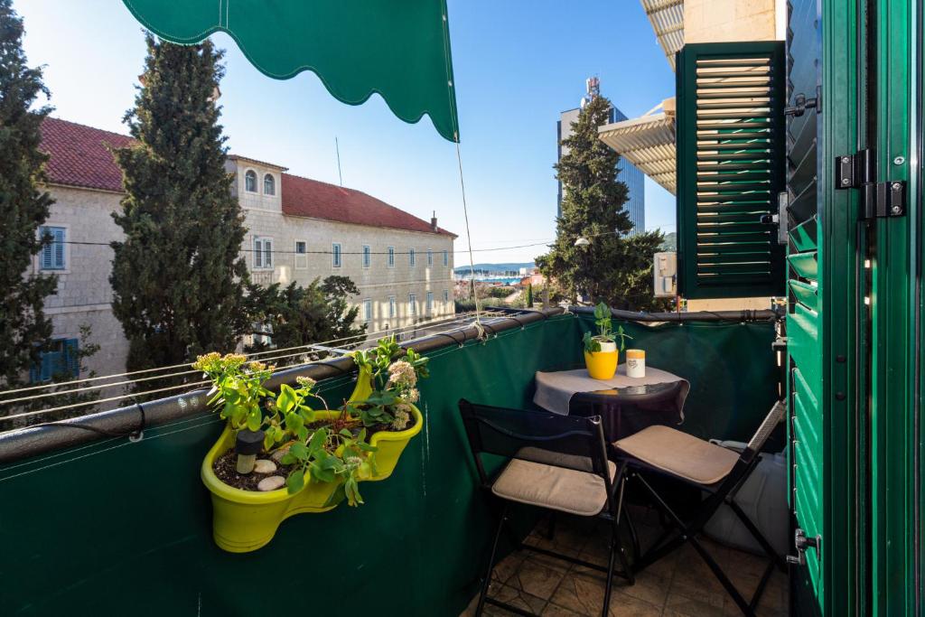 Balkón alebo terasa v ubytovaní Spacious Apartment Center