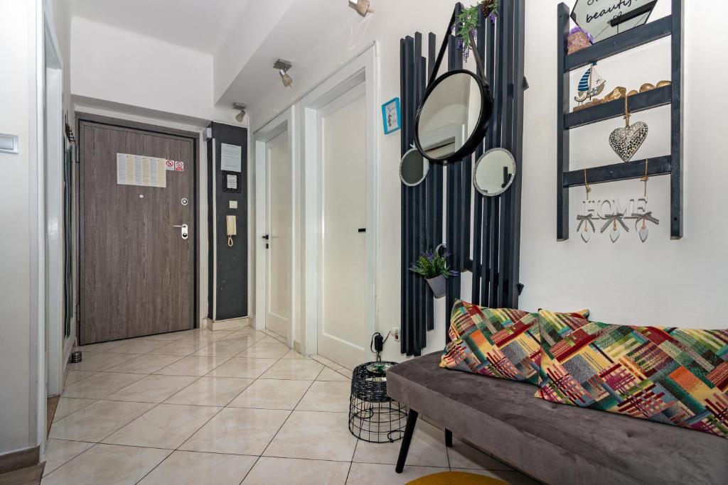 Posedenie v ubytovaní Spacious Apartment Center