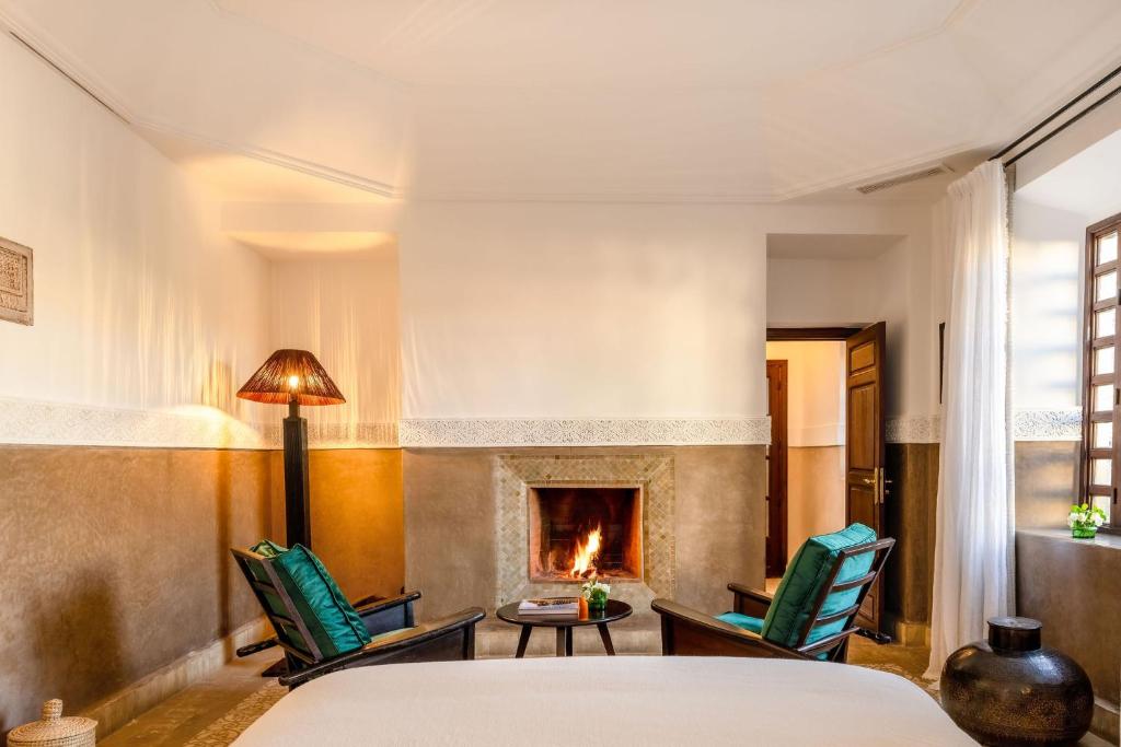 Posezení v ubytování La Villa des Orangers - Relais & Châteaux