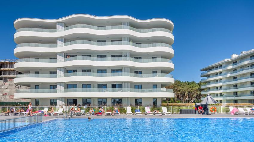 Πισίνα στο ή κοντά στο White Pearl Apart Gamma Budynek