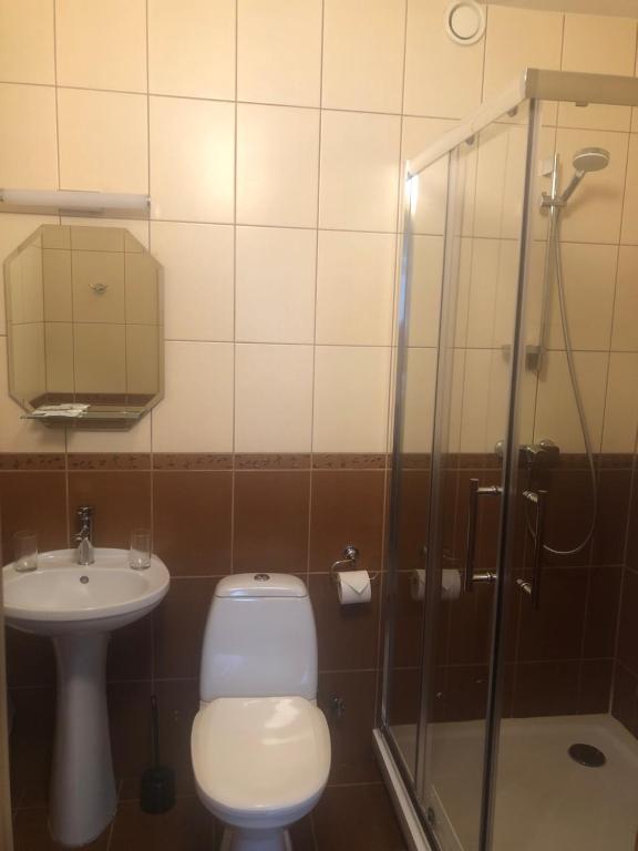 Koupelna v ubytování Riia Villa