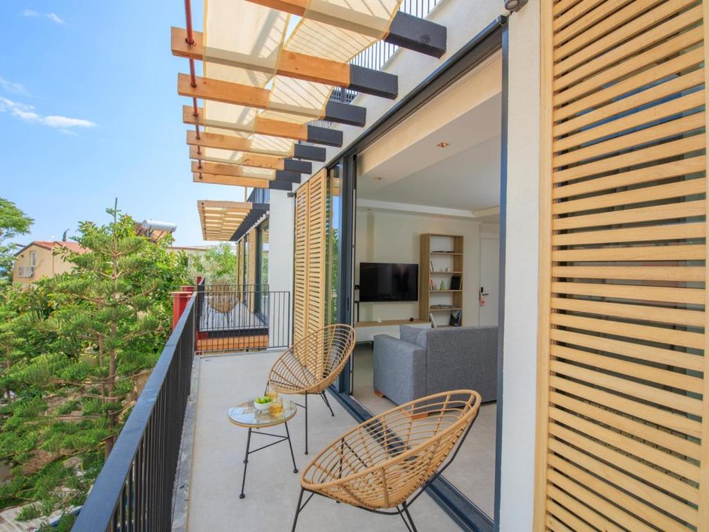 Balkón nebo terasa v ubytování Asfiya Loft Apartments